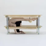 BIO POP - DINING TABLEPainted stainless steel, plexiglass, 3D printed resin and shearling furPho (1)