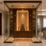 Contemporary prayer room in modern living space