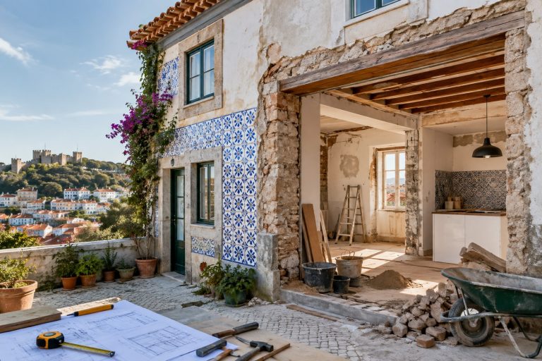 Mediterranean House Renovation with Scenic Town View